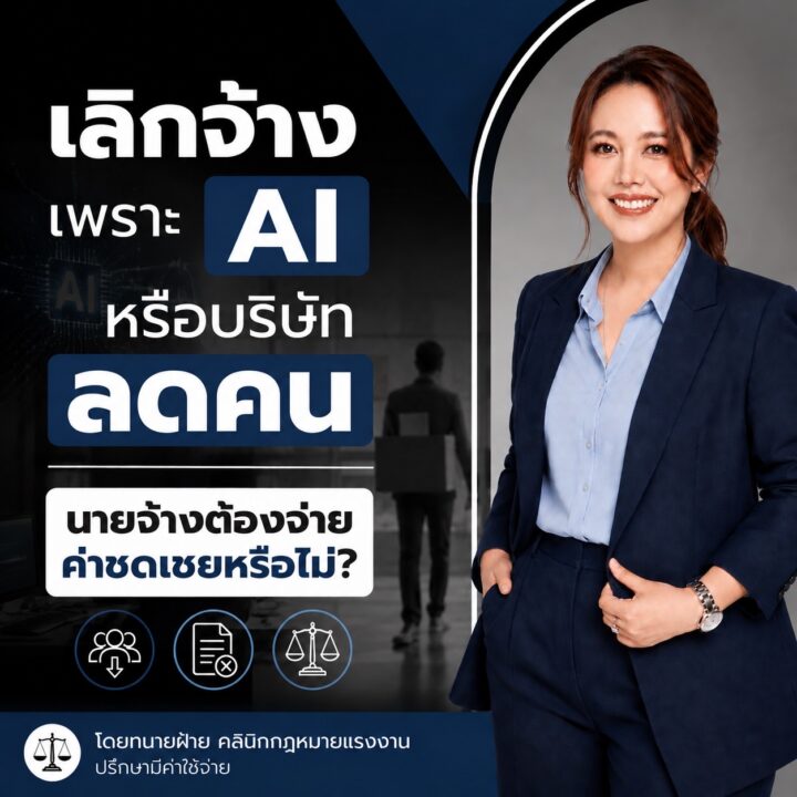เลิกจ้างเพราะ AI หรือบริษัทลดคน นายจ้างต้องจ่ายค่าชดเชยหรือไม่