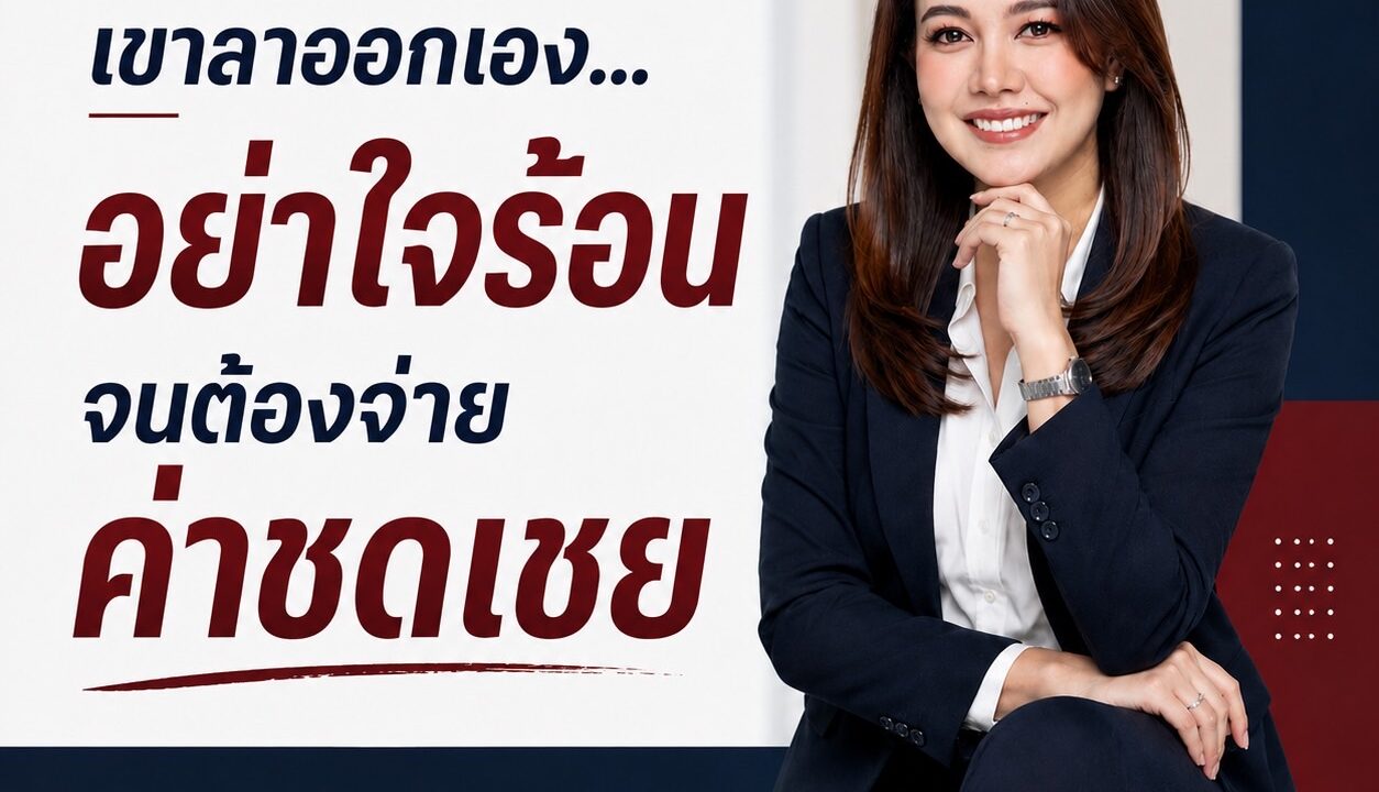 เขากำลังจะลาออกเอง อย่าใจร้อนจนต้องจ่ายค่าชดเชย