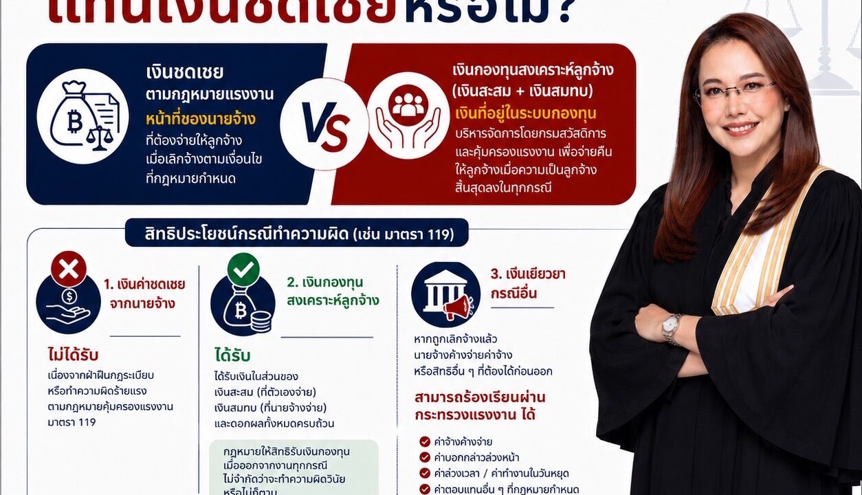 มีกองทุนสงเคราะห์ลูกจ้างแล้ว นายจ้างไม่ต้องจ่ายค่าชดเชยจริงหรือ