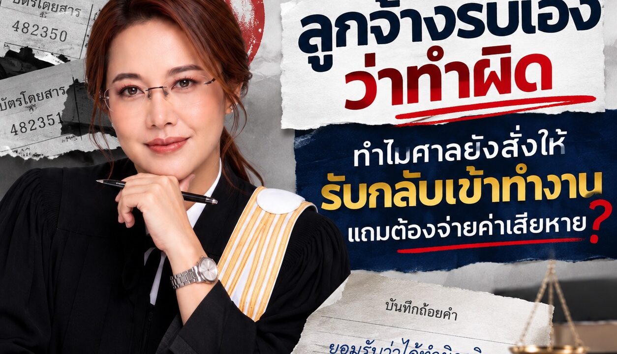 ลูกจ้างรับเองว่าทำผิด ทำไมศาลยังสั่งให้รับกลับเข้าทำงาน แถมต้องจ่ายค่าเสียหาย?