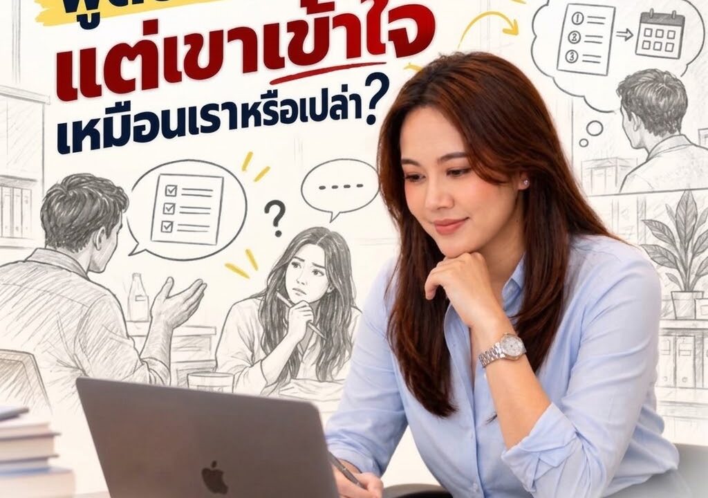 พูดชัดแล้ว แต่เขาเข้าใจเหมือนเราหรือเปล่า